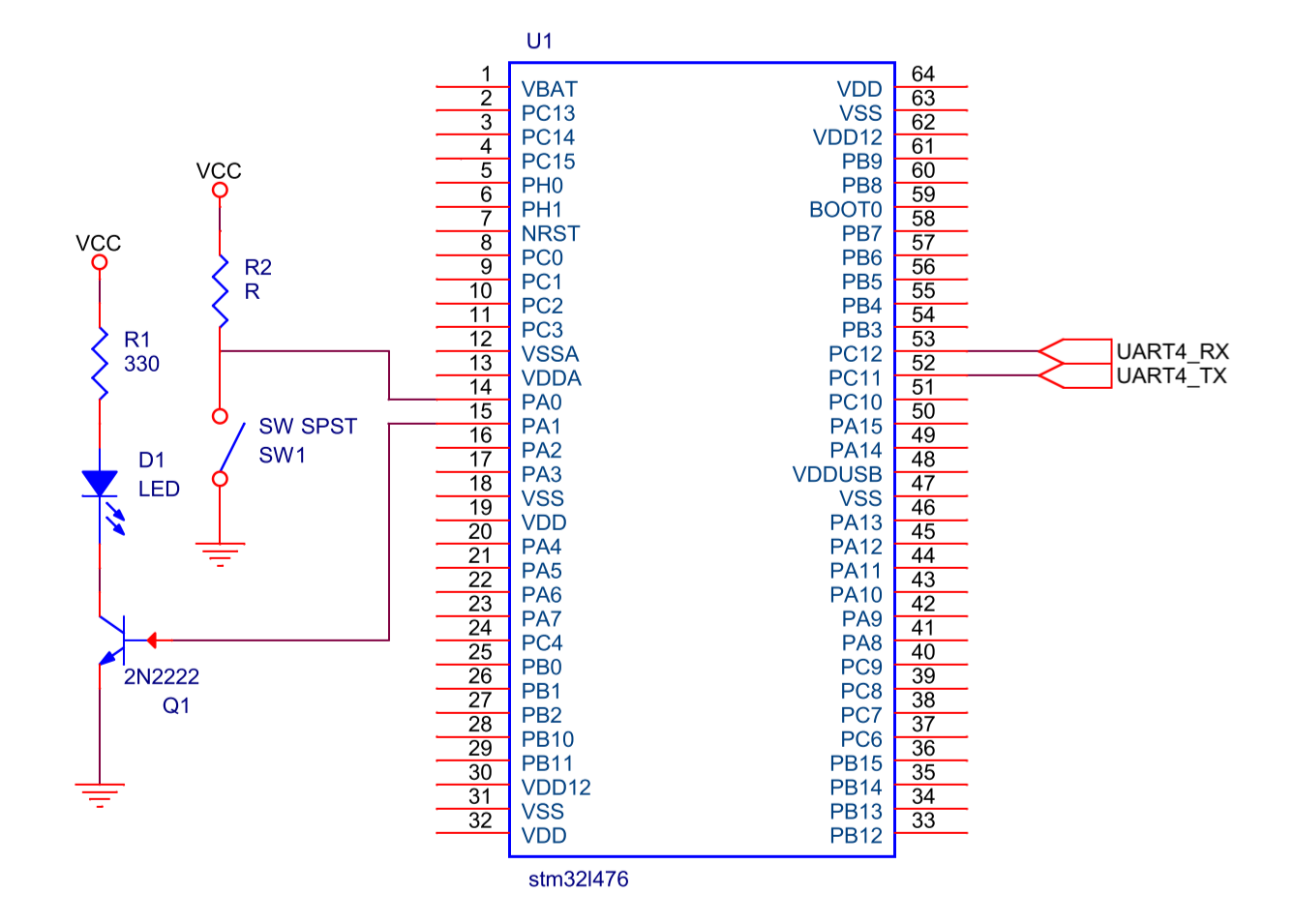 Stm32 uart схема подключения